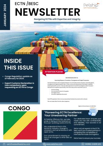 New Mandatory Export Declaration for Congo Pointe-Noire ECTN