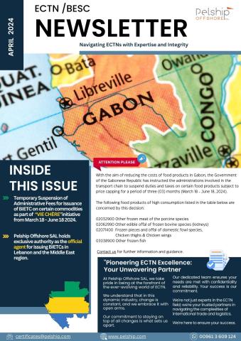Temporary Administrative Fee Exemption for BIETC on certain Commodities to Gabon