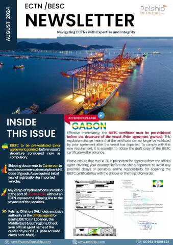 Updated Shipping Regulations in Gabon Cameroon and Congo