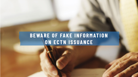 Beware of Fake Information on ECTN Issuance Trust Only Official Agents